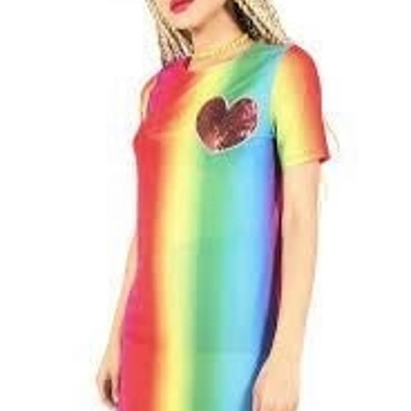 Iron Fist Somewhere Mesh Rainbow Dress Size 2X - Picture 4 of 10